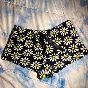 Floral Fleece Shorts